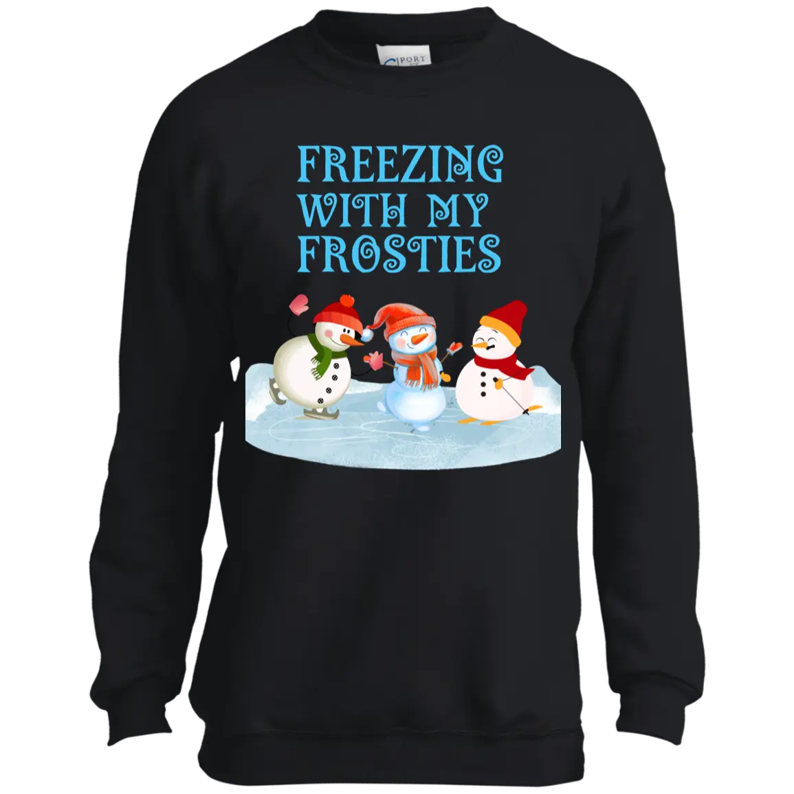 "FREEZING WITH MY FROSTIES" Youth Crewneck Sweatshirt 