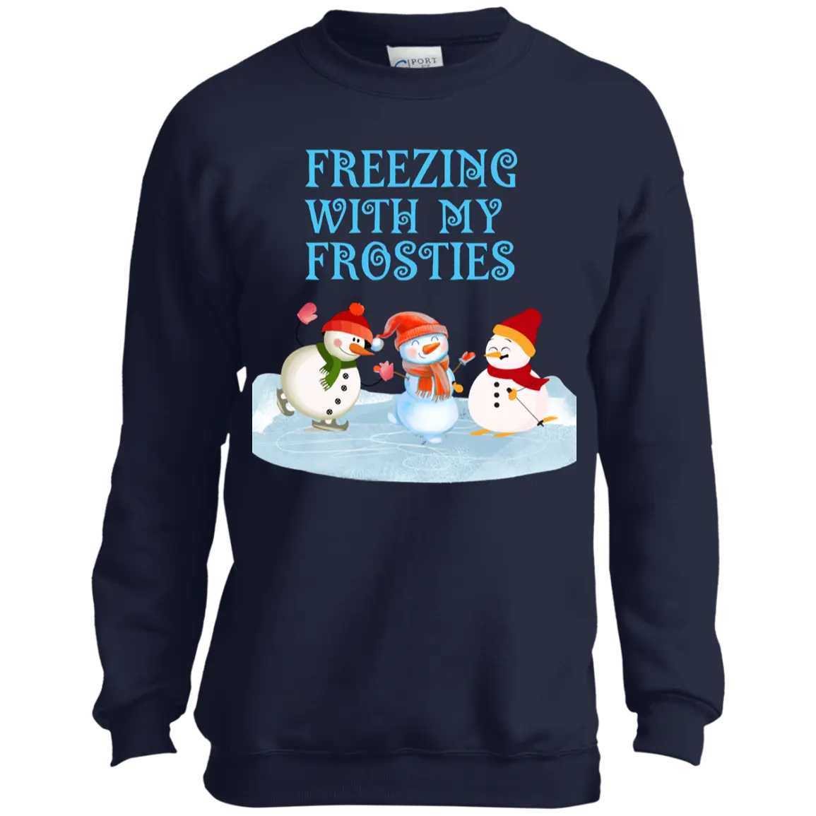 "FREEZING WITH MY FROSTIES" Youth Crewneck Sweatshirt 