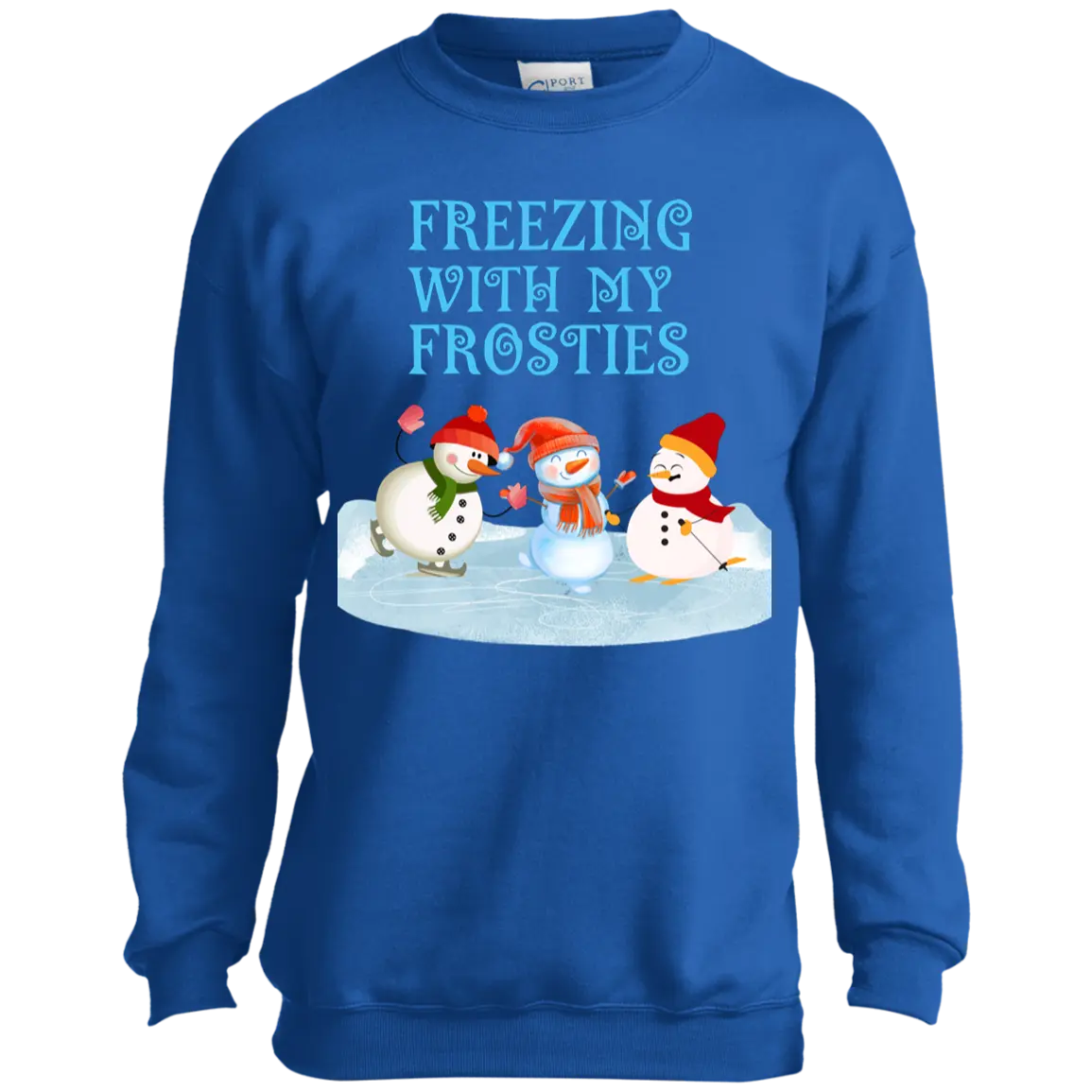 "FREEZING WITH MY FROSTIES" Youth Crewneck Sweatshirt 