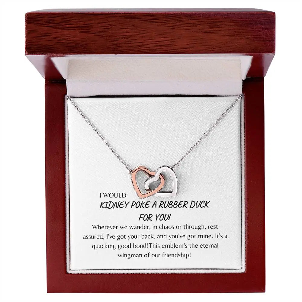 FRIENDSHIP "INTERLOCKING HEARTS" NECKLACE 