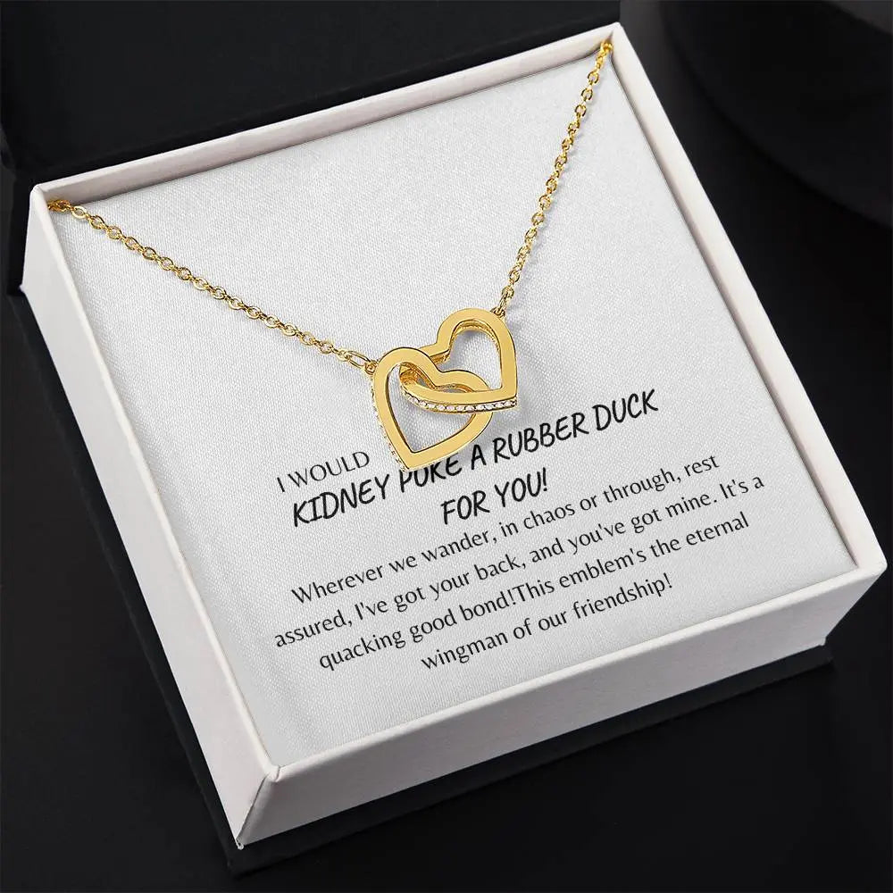 FRIENDSHIP "INTERLOCKING HEARTS" NECKLACE 