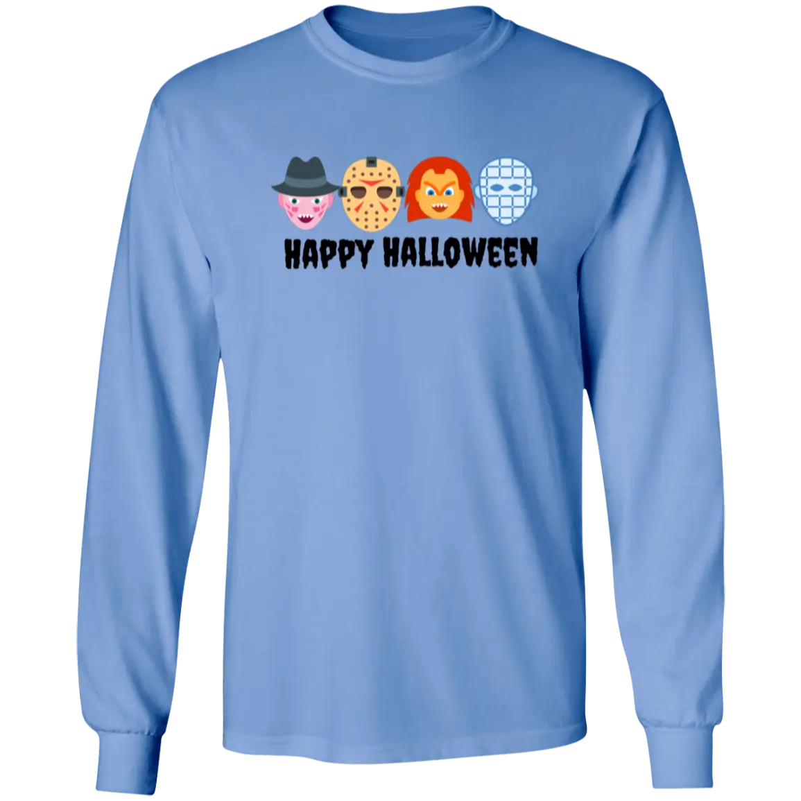 "Monster Happy Halloween" LS Ultra Cotton T-Shirt 