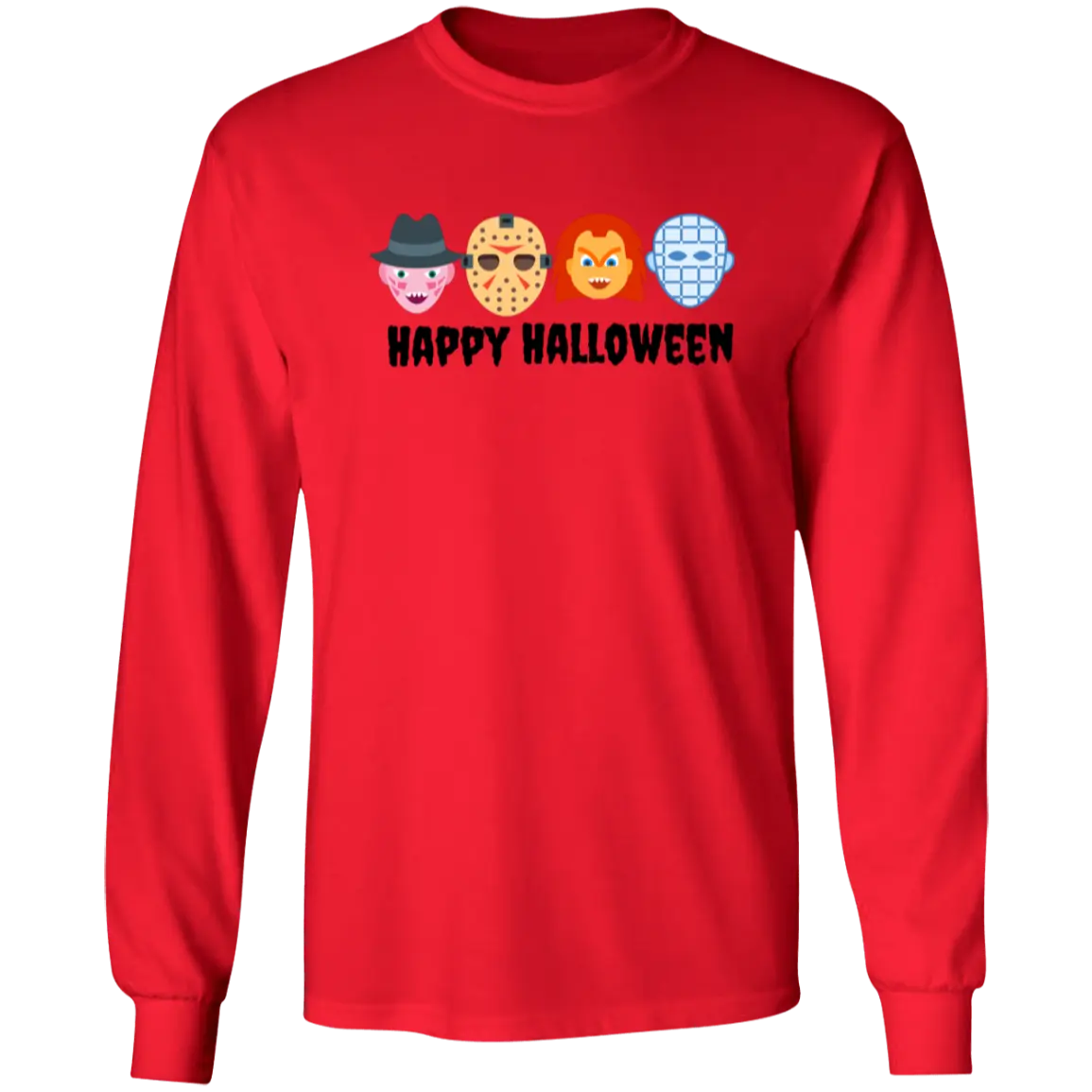 "Monster Happy Halloween" LS Ultra Cotton T-Shirt 