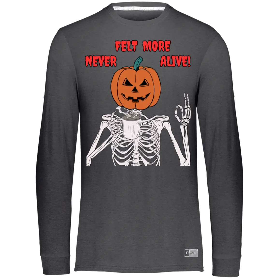 "Never Felt More Alive" Men's Essential Dri-Power Long Sleeve Tee 