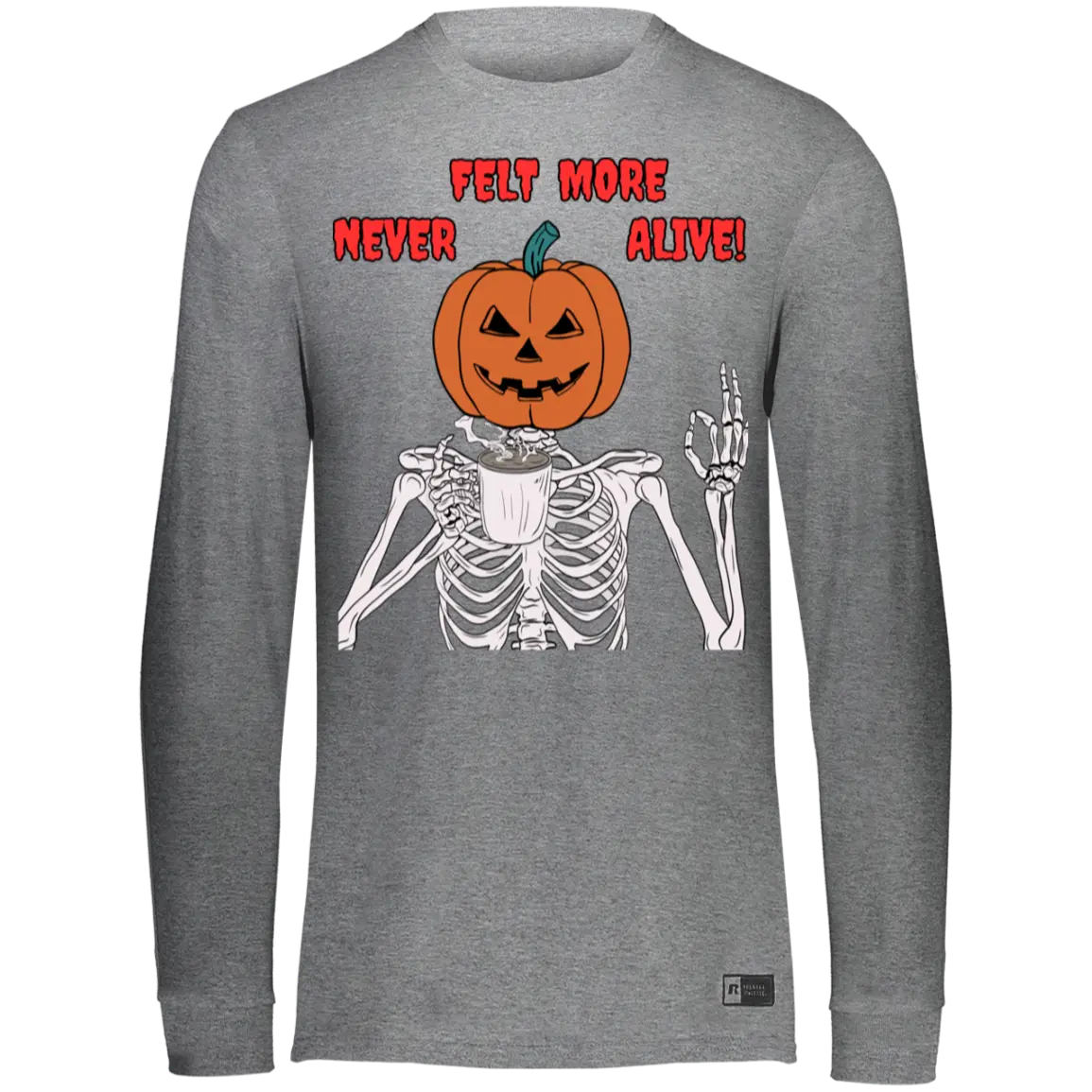 "Never Felt More Alive" Men's Essential Dri-Power Long Sleeve Tee 