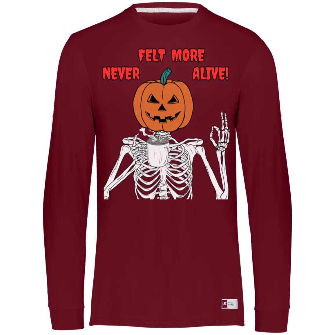 "Never Felt More Alive" Men's Essential Dri-Power Long Sleeve Tee 