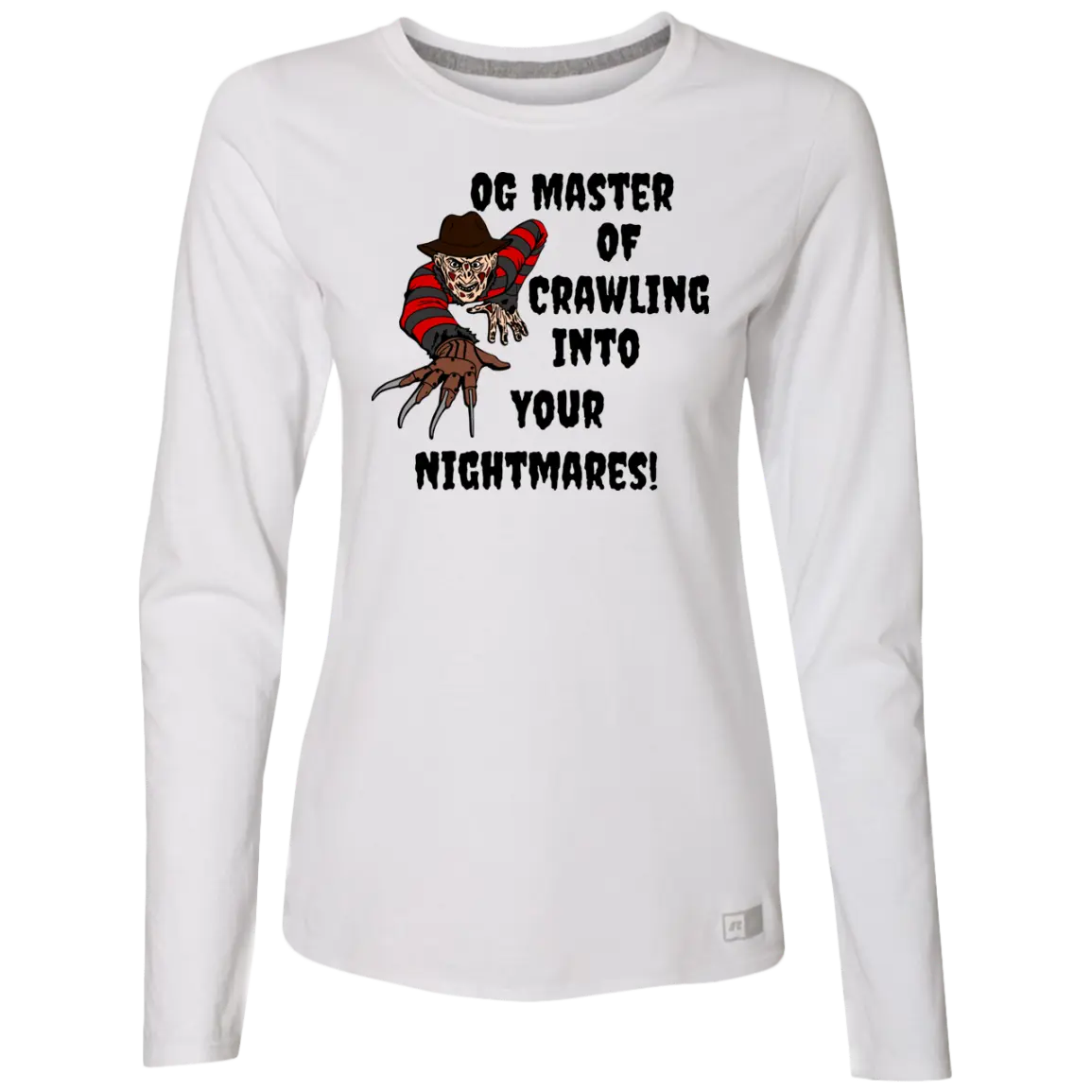 "OG Master Of Nightmares" Ladies’ Essential Dri-Power Long Sleeve Tee 