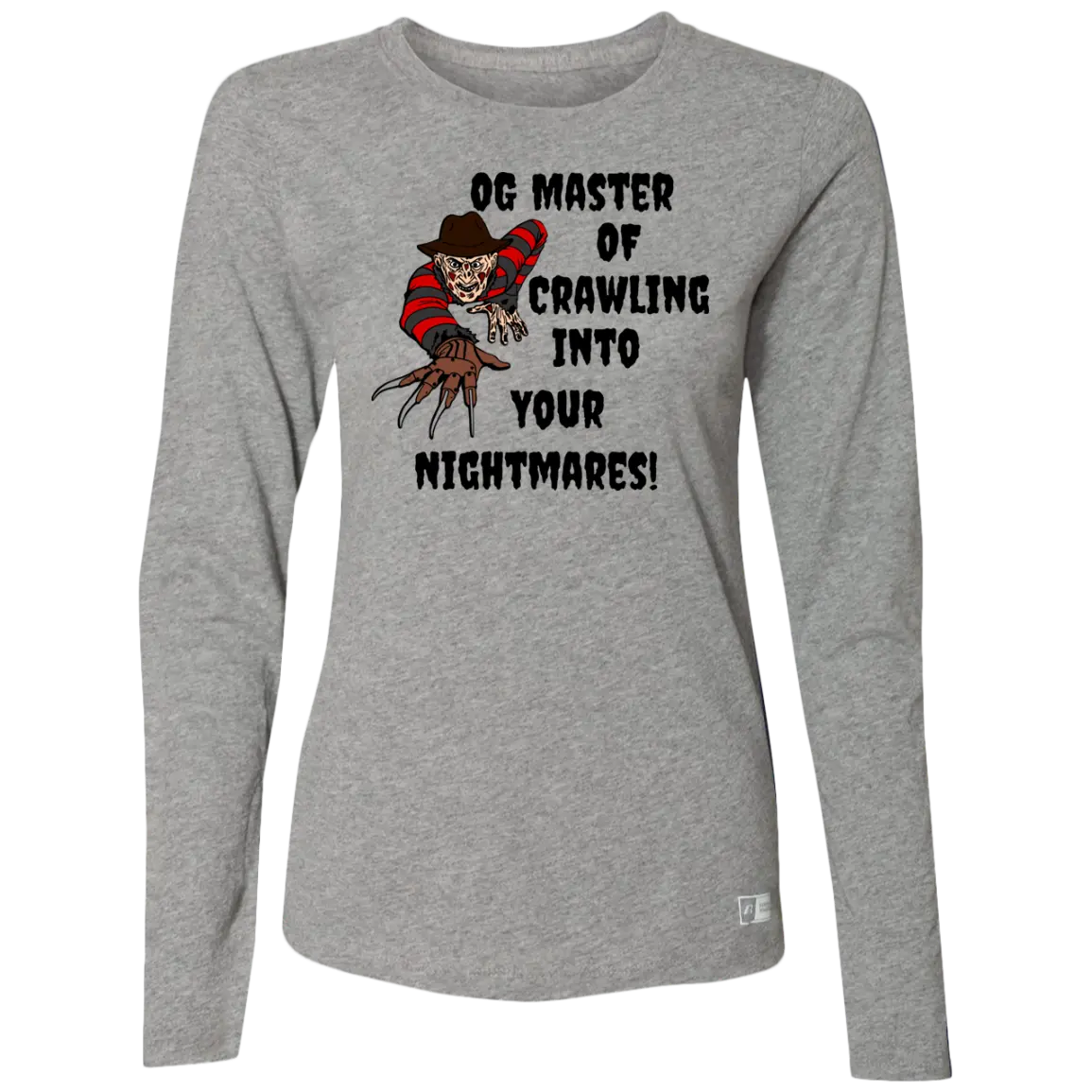 "OG Master Of Nightmares" Ladies’ Essential Dri-Power Long Sleeve Tee 