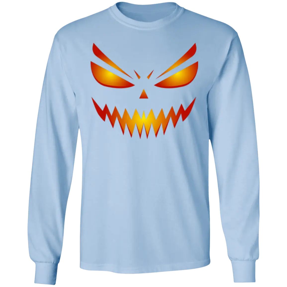 "Scary Pumpkin" Men's LS T-Shirt 5.3 oz. 