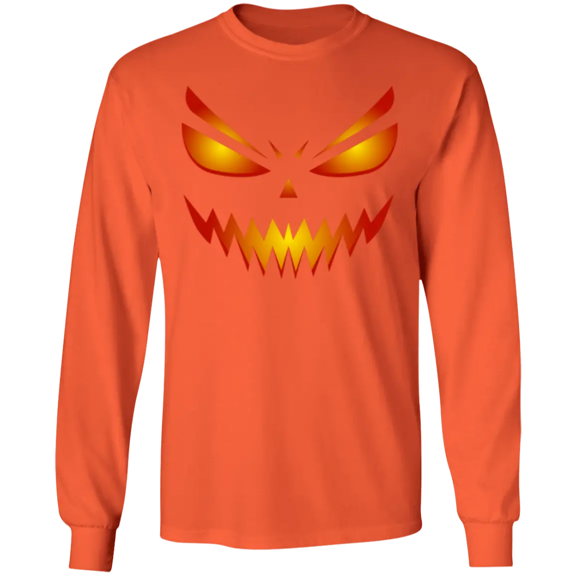 "Scary Pumpkin" Men's LS T-Shirt 5.3 oz. 