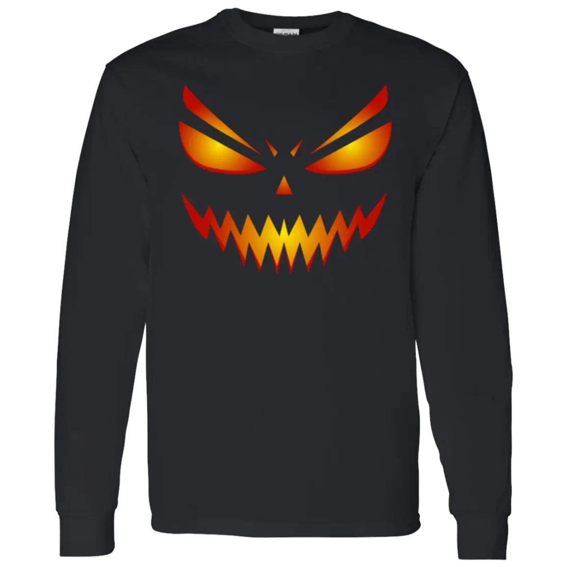 "Scary Pumpkin" Men's LS T-Shirt 5.3 oz. 