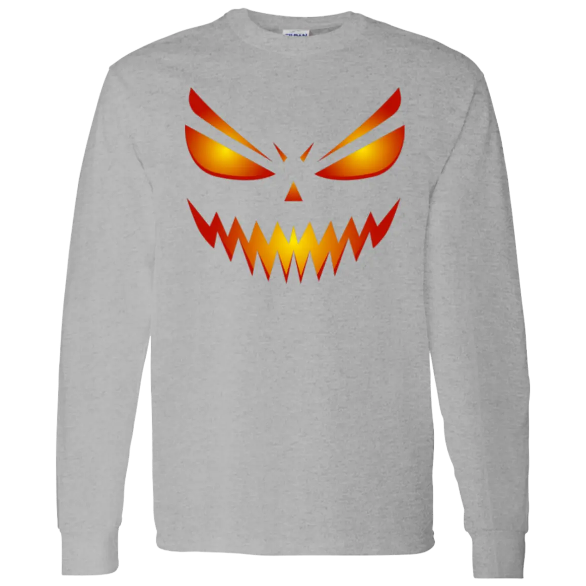 "Scary Pumpkin" Men's LS T-Shirt 5.3 oz. 