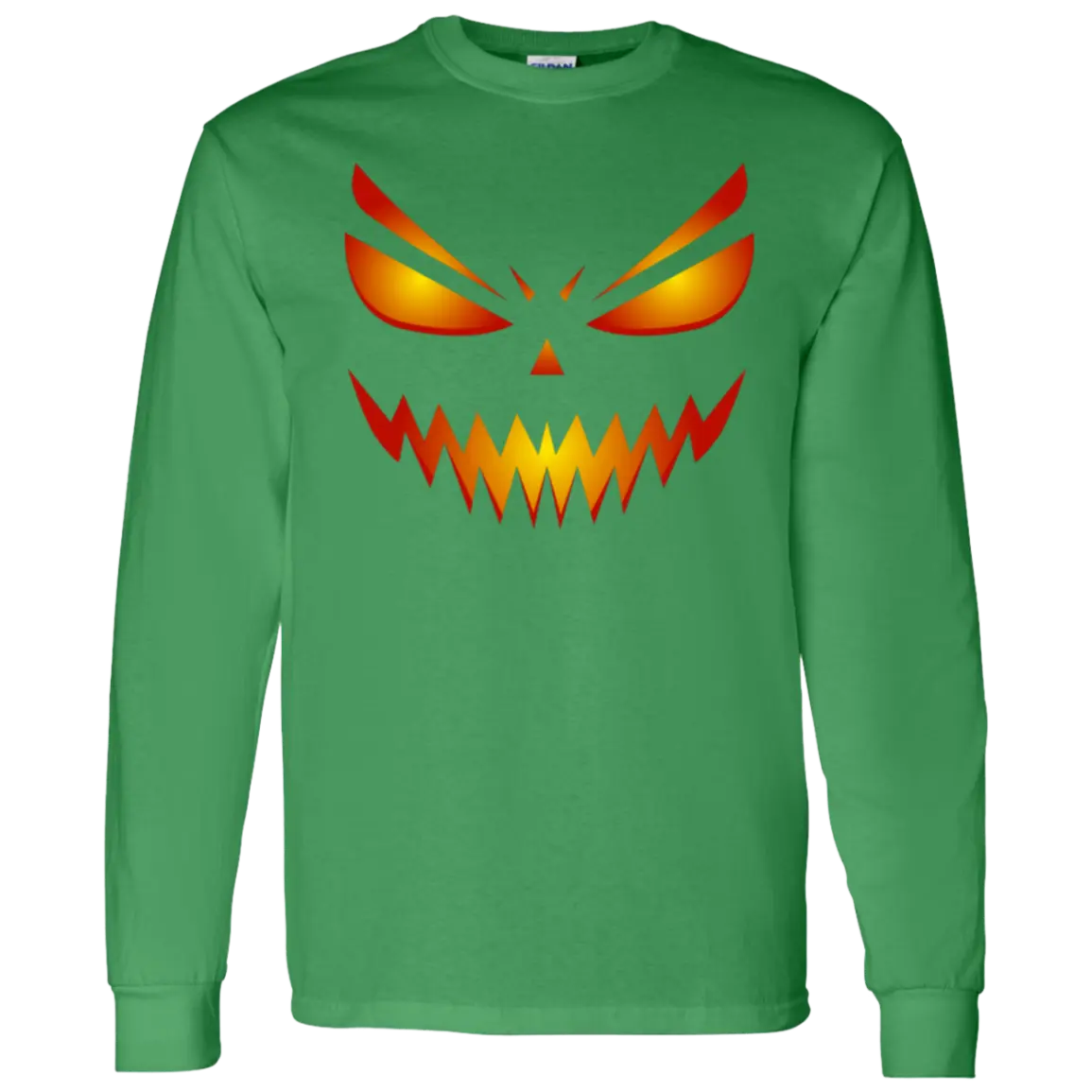 "Scary Pumpkin" Men's LS T-Shirt 5.3 oz. 