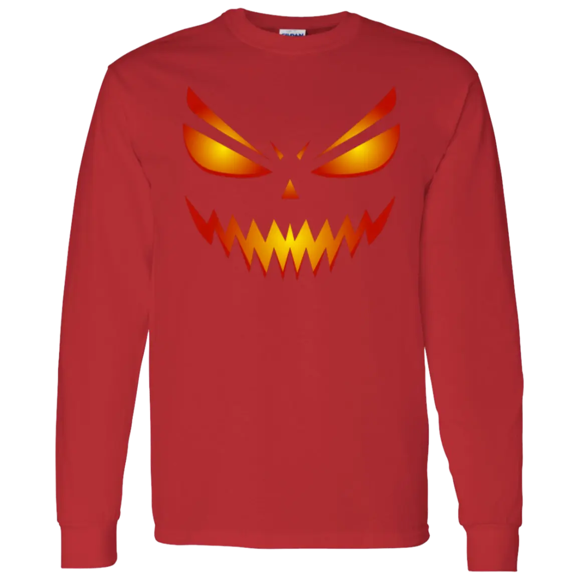 "Scary Pumpkin" Men's LS T-Shirt 5.3 oz. 