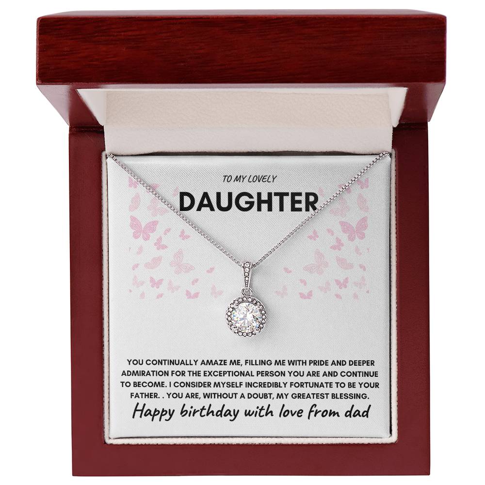 DAUGHTER BIRTHDAY "ETERNAL HOPE" NECKLACE - DAD