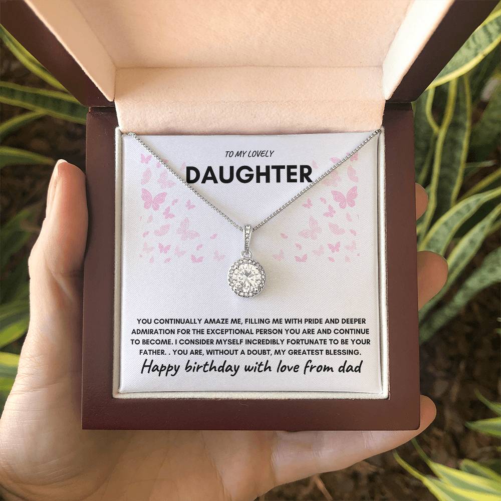 DAUGHTER BIRTHDAY "ETERNAL HOPE" NECKLACE - DAD