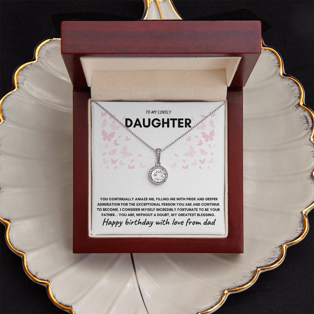 DAUGHTER BIRTHDAY "ETERNAL HOPE" NECKLACE - DAD