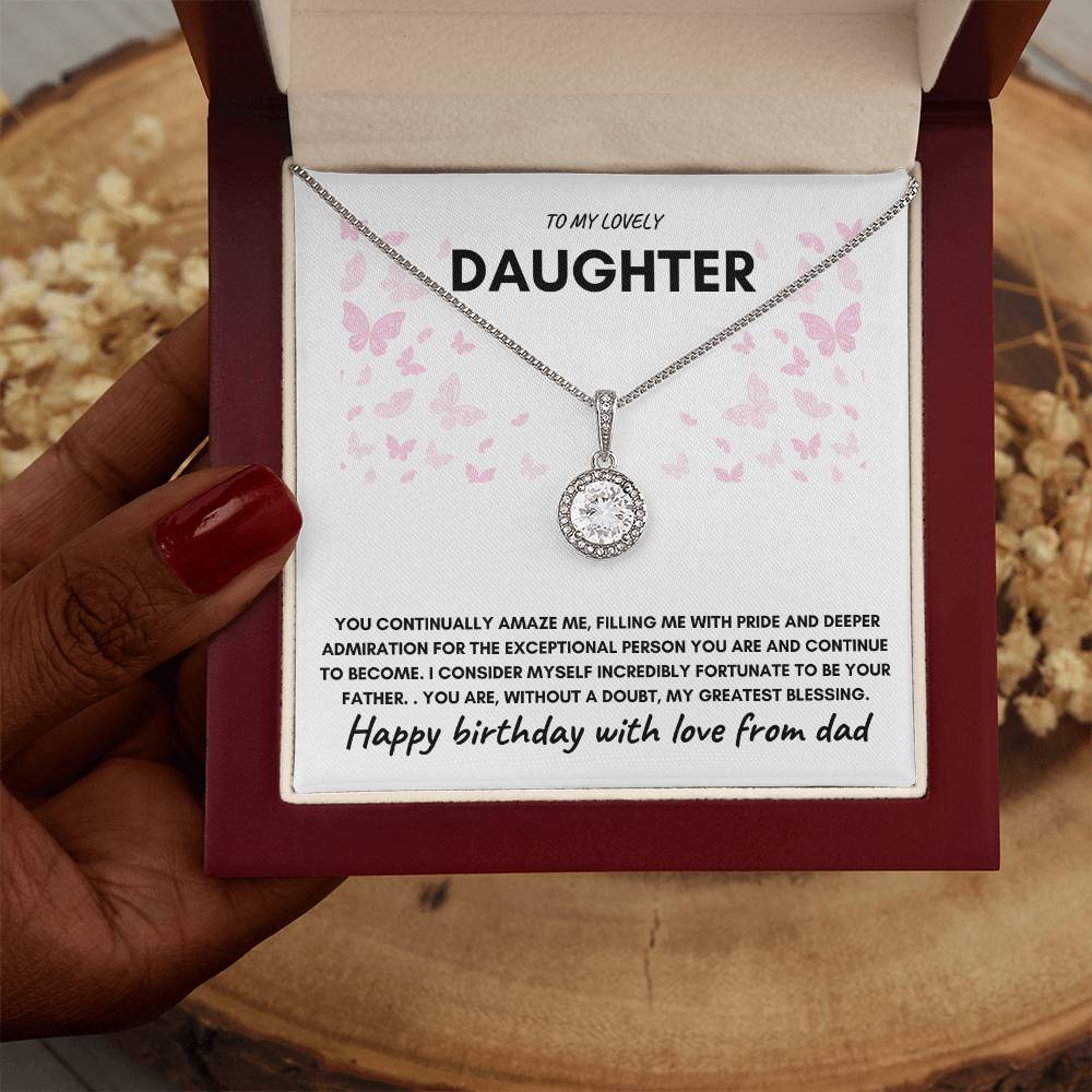 DAUGHTER BIRTHDAY "ETERNAL HOPE" NECKLACE - DAD