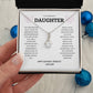 DAUGHTER BIRTHDAY " ALLURING" NECKLACE - DAD