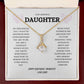 DAUGHTER BIRTHDAY " ALLURING" NECKLACE - DAD