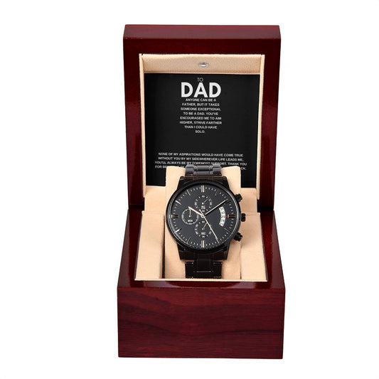 DAD "BLACK CHRONOGRAPH" WATCH