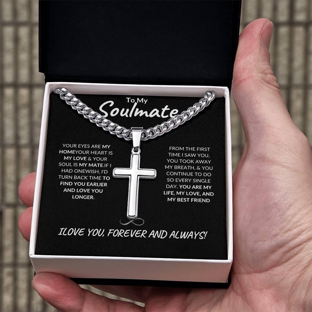 SOULMATE MALE "Artisan Cross" Necklace