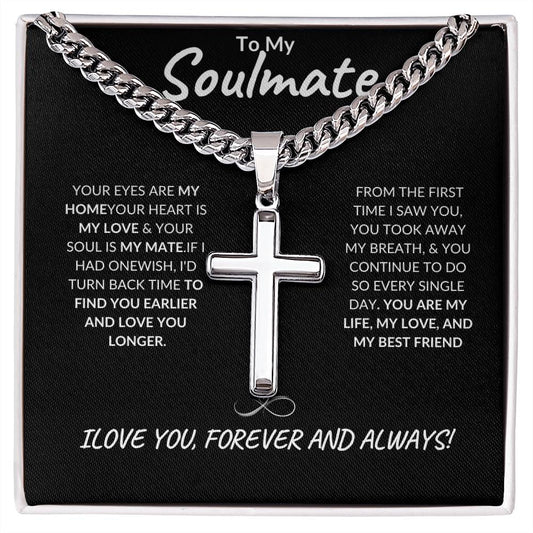 SOULMATE MALE "Artisan Cross" Necklace