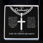 SOULMATE MALE "Artisan Cross" Necklace