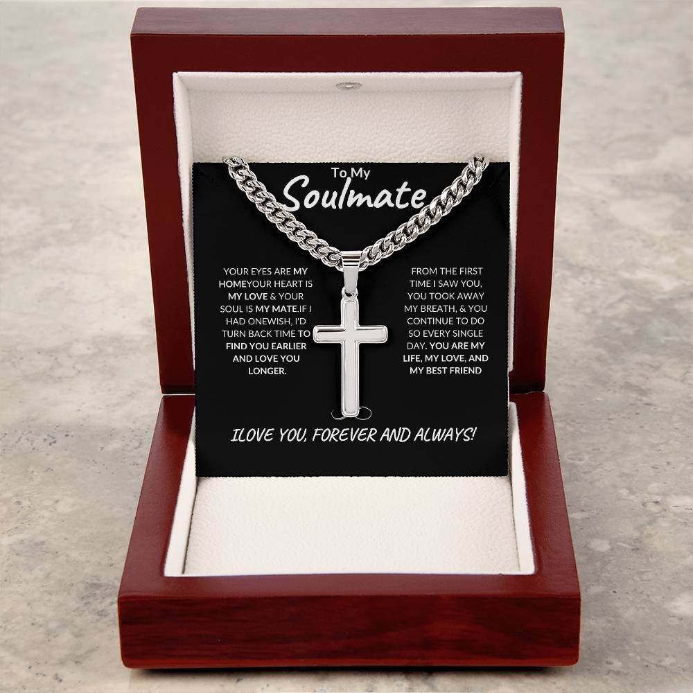 SOULMATE MALE "Artisan Cross" Necklace