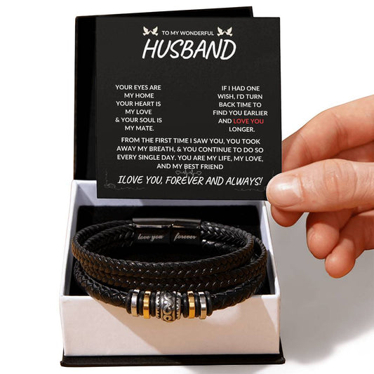 Husband " LOVE YOU FOREVER" BRACELET