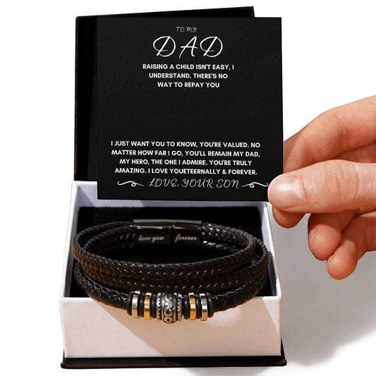 DAD " LOVE YOU FOREVER" BRACELET - SON